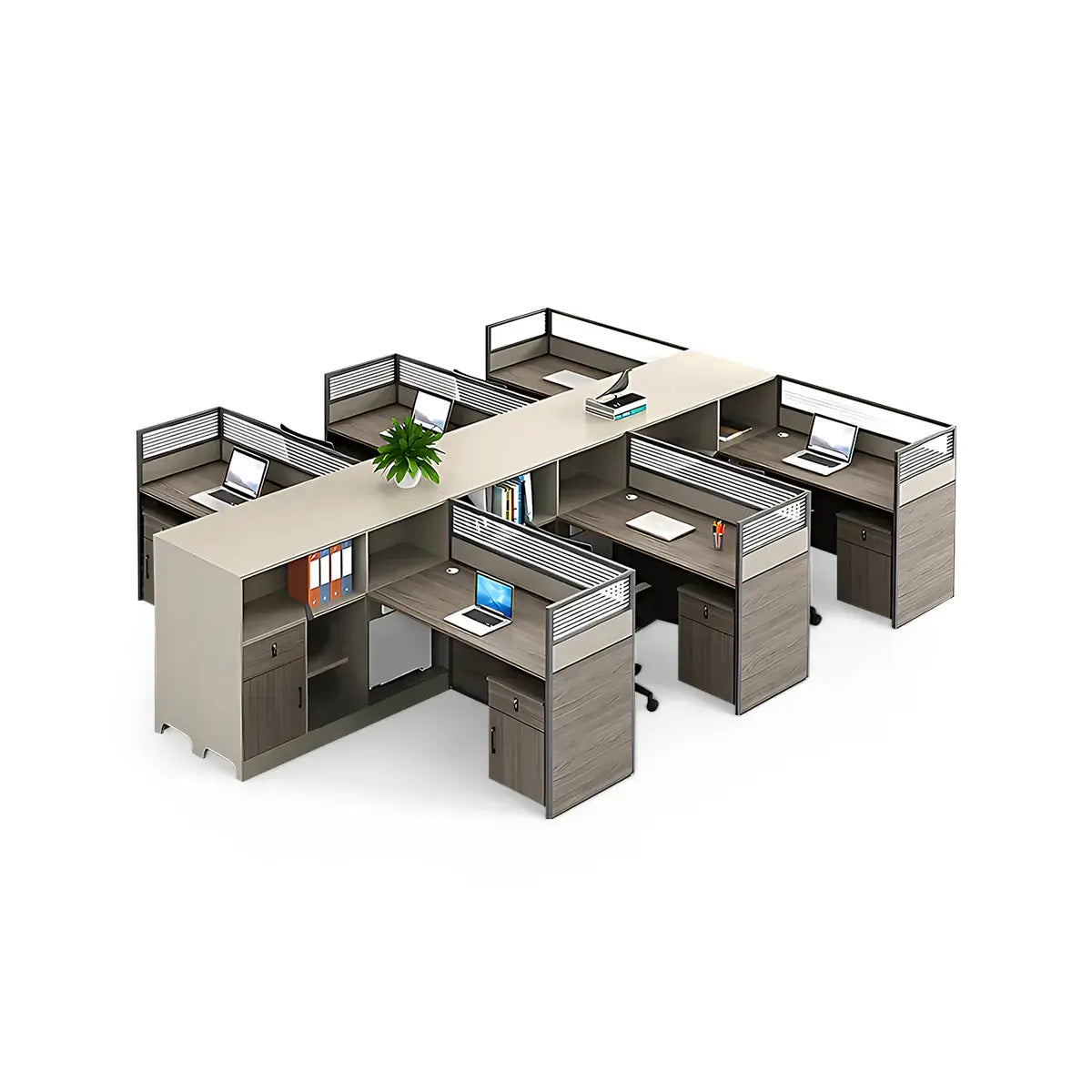 Wooden Office Desk with Drawers - Large Modern Computer Desk ANZHAP-BGZ-205-mainpictures 3