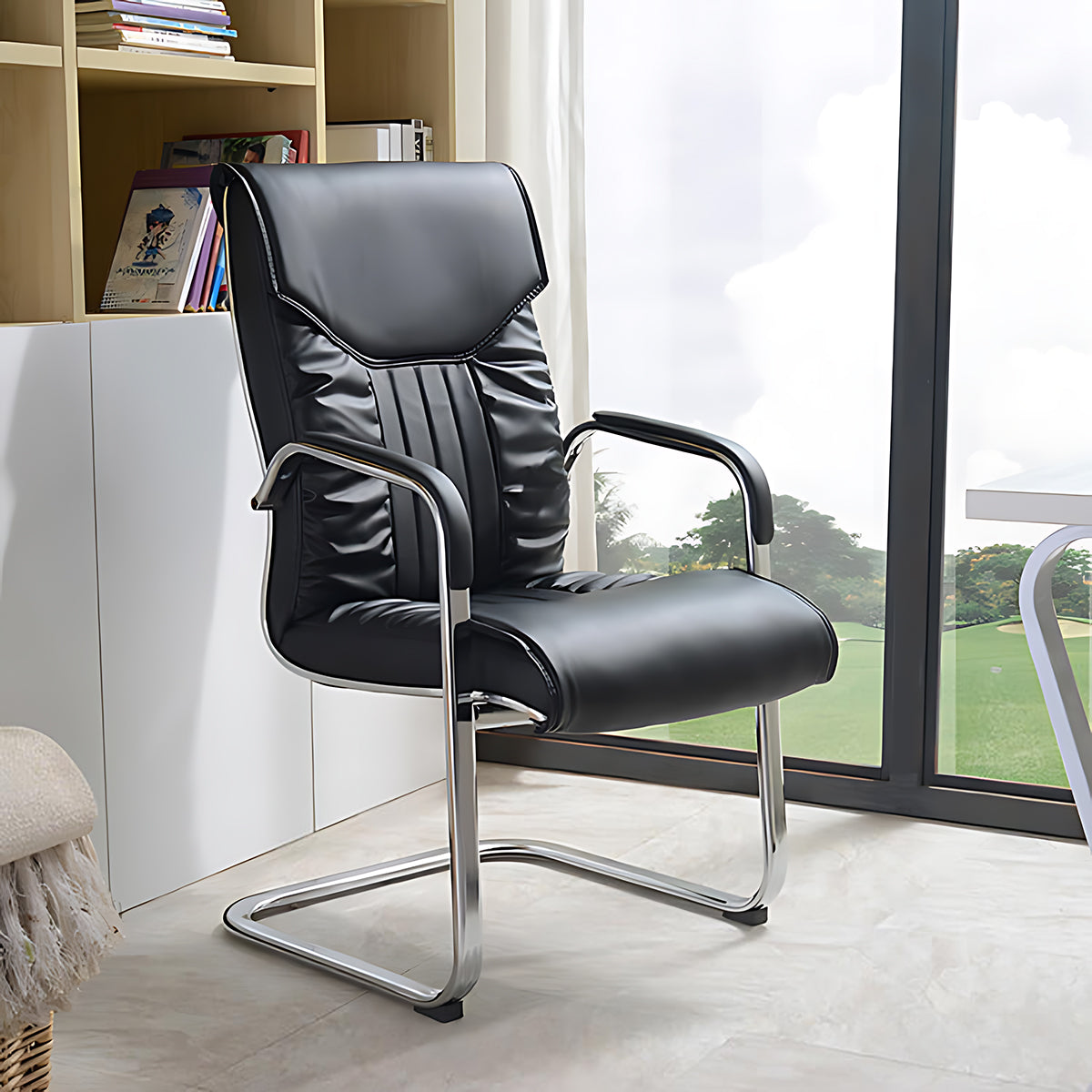 Leather Director Chair - Ergonomic High Back Swivel Office Chair - ANZHAP YZ-707 Main picture 1
